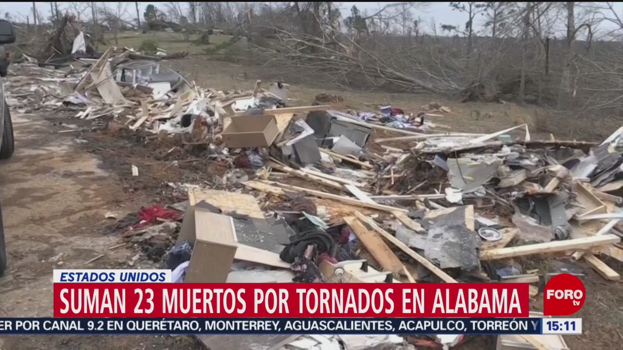 Foto: Suman 23 muertos por tornados en Alabama, EU