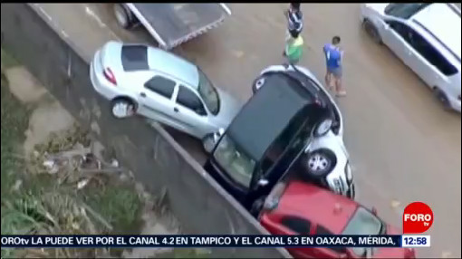 Temporal causa deslaves e inundaciones en Brasil