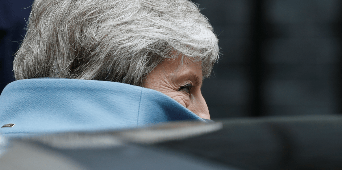 FOTO Theresa May ofrecería renuncia, si legisladores aprueban su acuerdo de Brexit (AP 27 marzo 2019 londres)