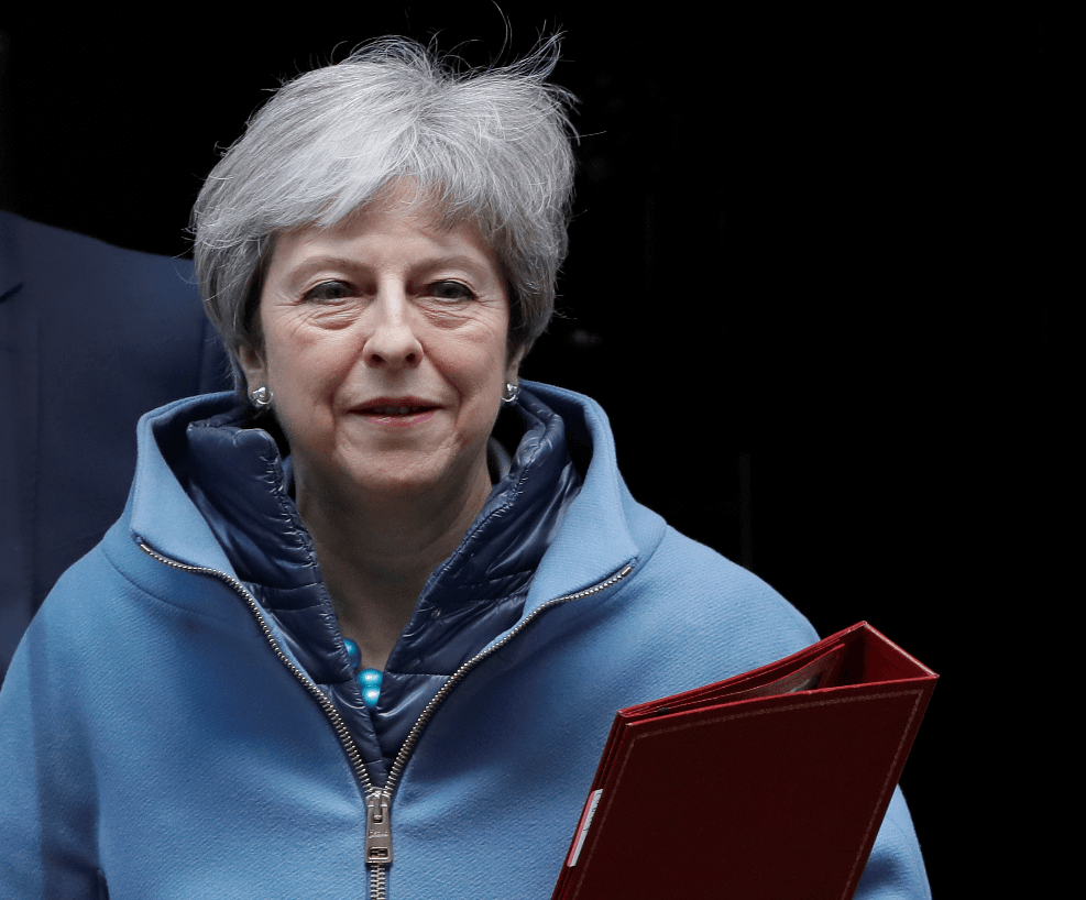 Foto: Theresa May, primera ministra británica, 25 de marzo de 2019, Londres 