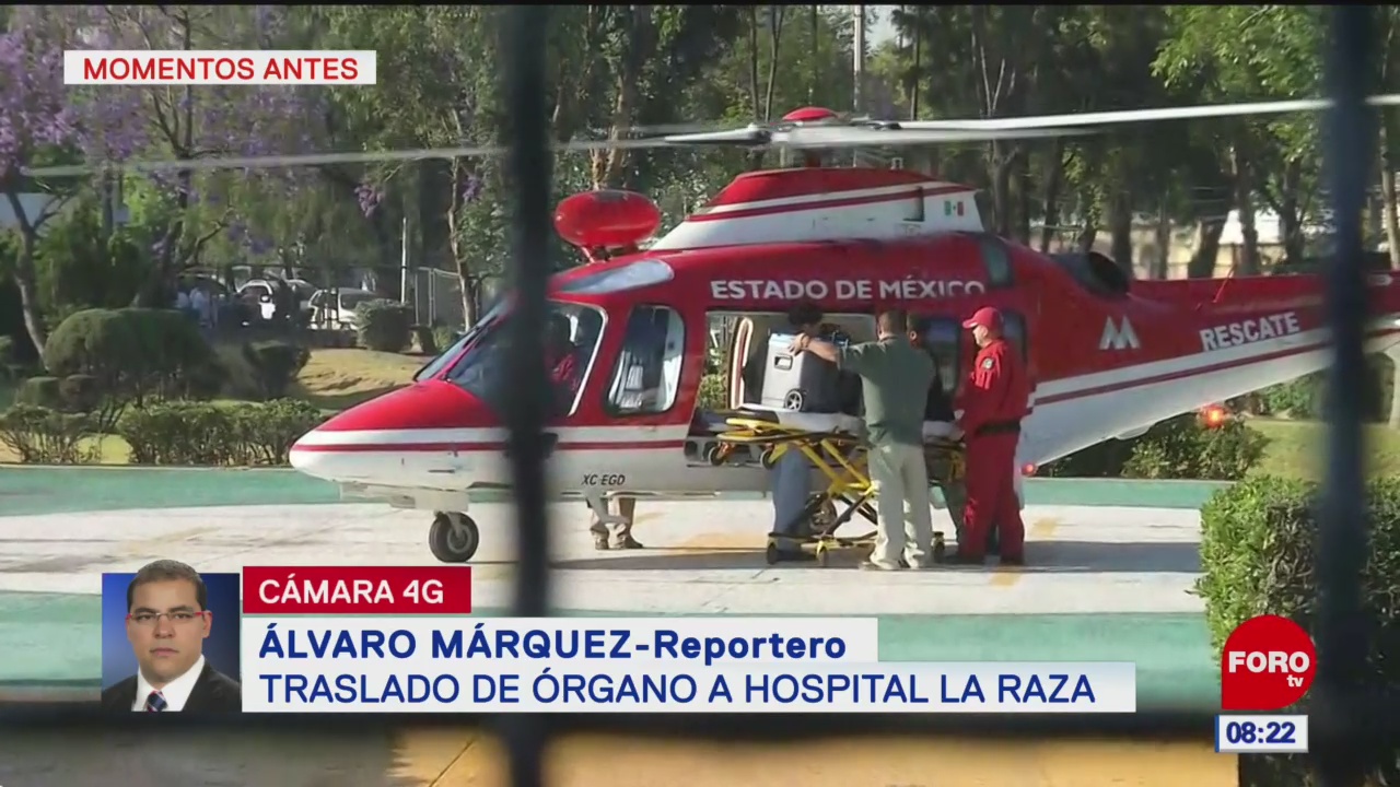 Trasladan órganos a Hospital de La Raza, CDMX