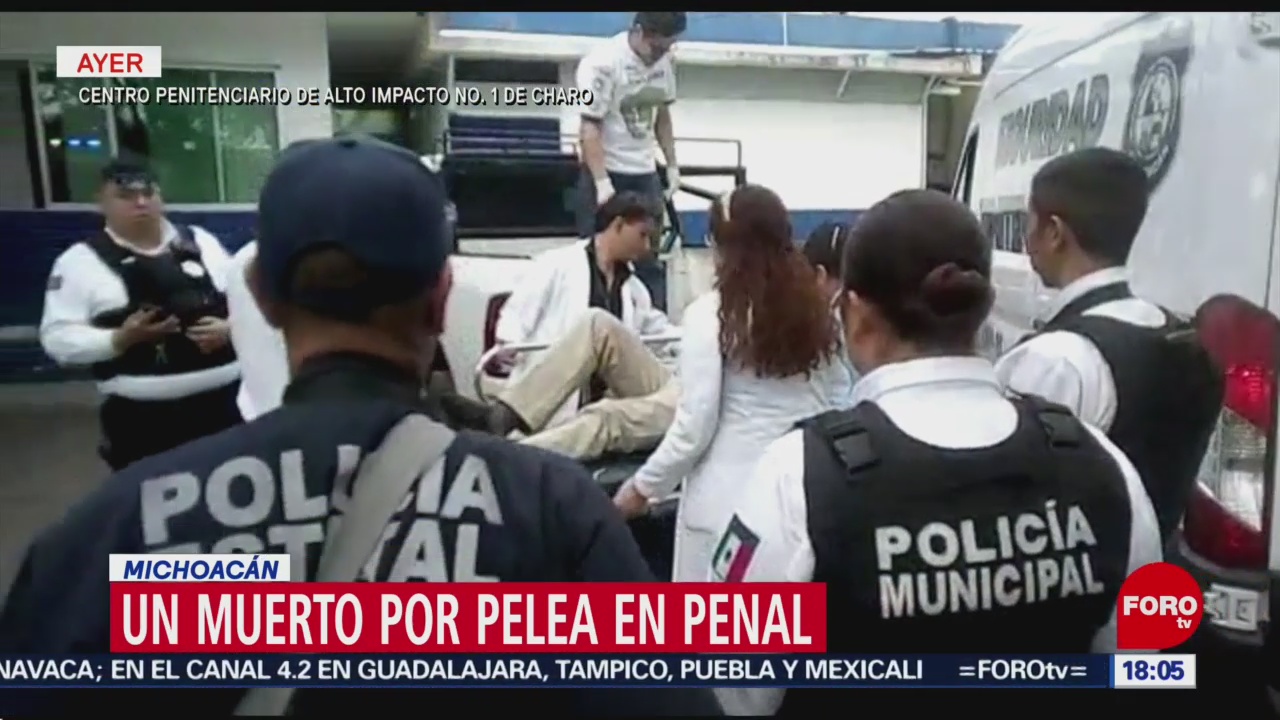 FOTO: Un muerto por pelea en penal en Michoacán, 10 marzo 2019