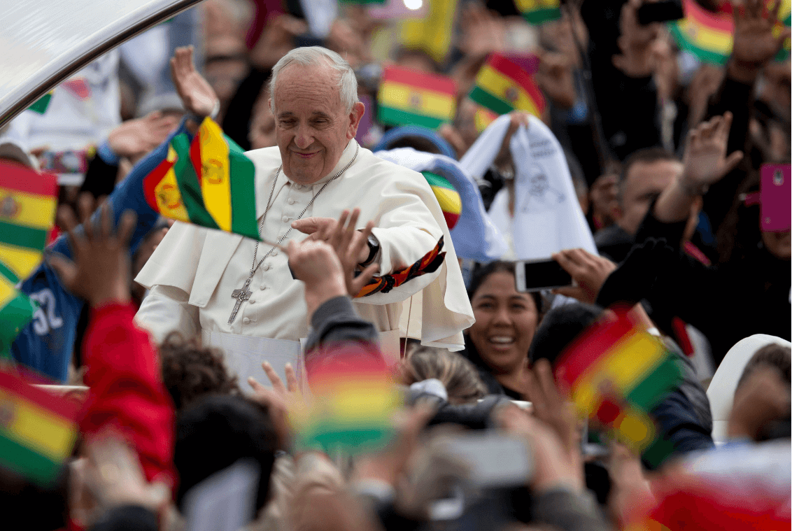 Foto: Visita del papa Francisco a Bolivia, 8 de julio de 2015, Bolivia