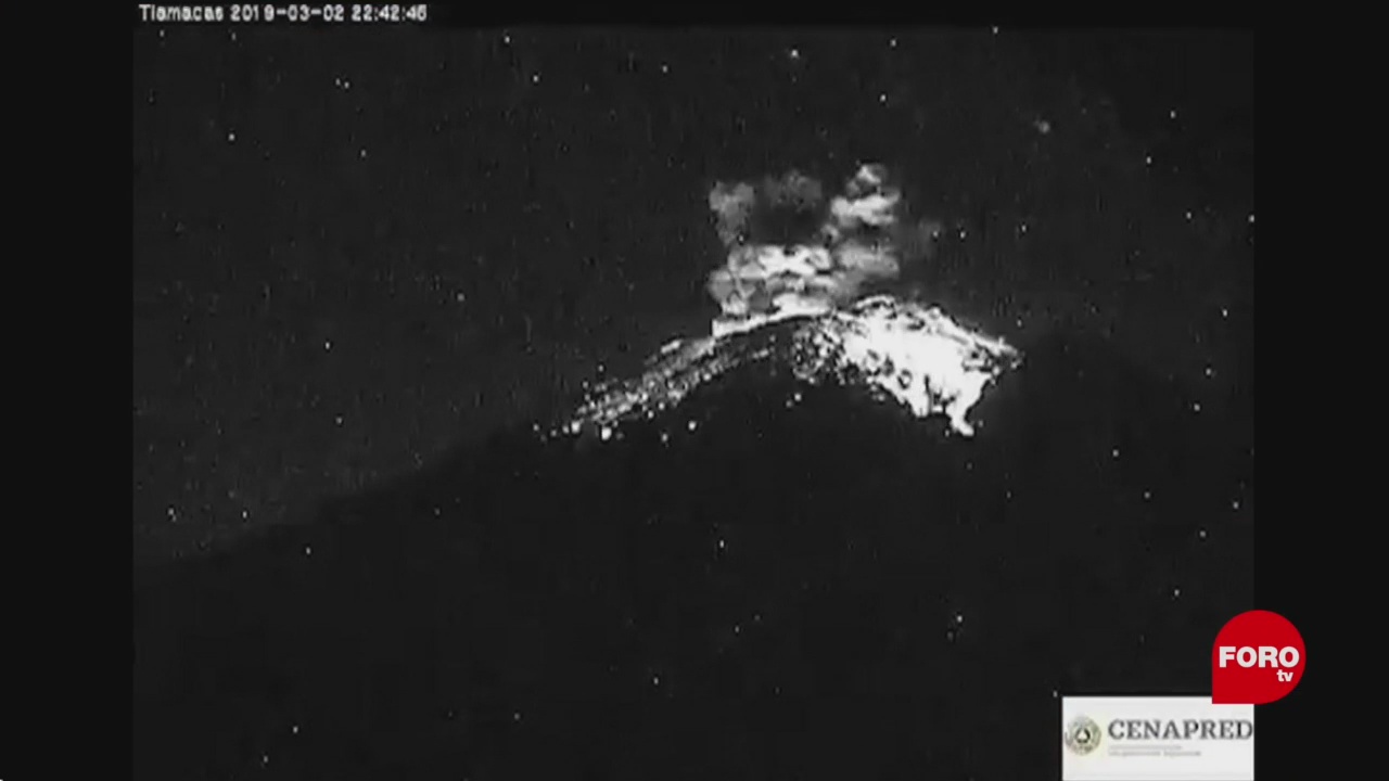 FOTO: Volcán Popocatépetl registra aumentó de actividad volcánica, 3 marzo 2019