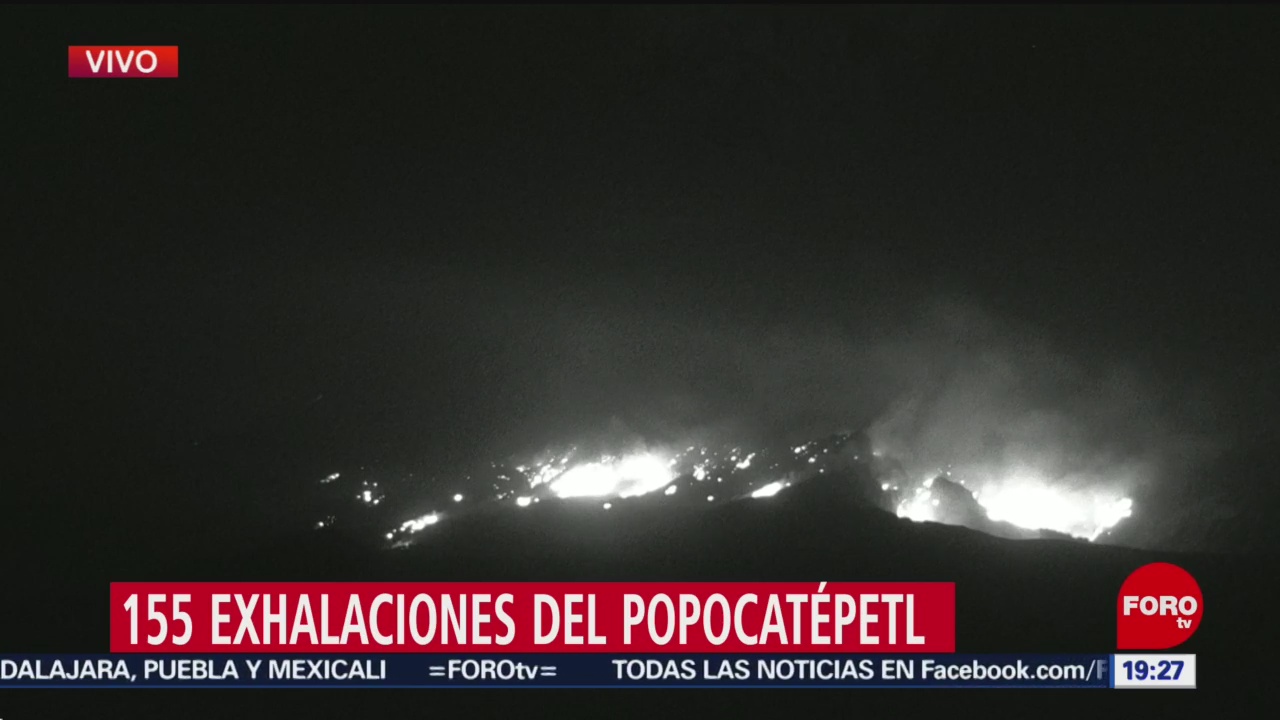 Foto: Volcán Popocatépetl Explosión Erupción 26 de Marzo 2019