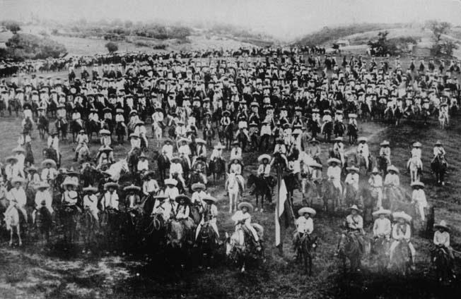 Fuerzas surianas a las ordenes de Emiliano Zapata alrededor de 1914-1915. (CC/Wikimedia)