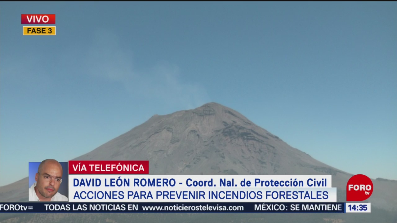 Foto: Actividad del Popocatépetl está estable