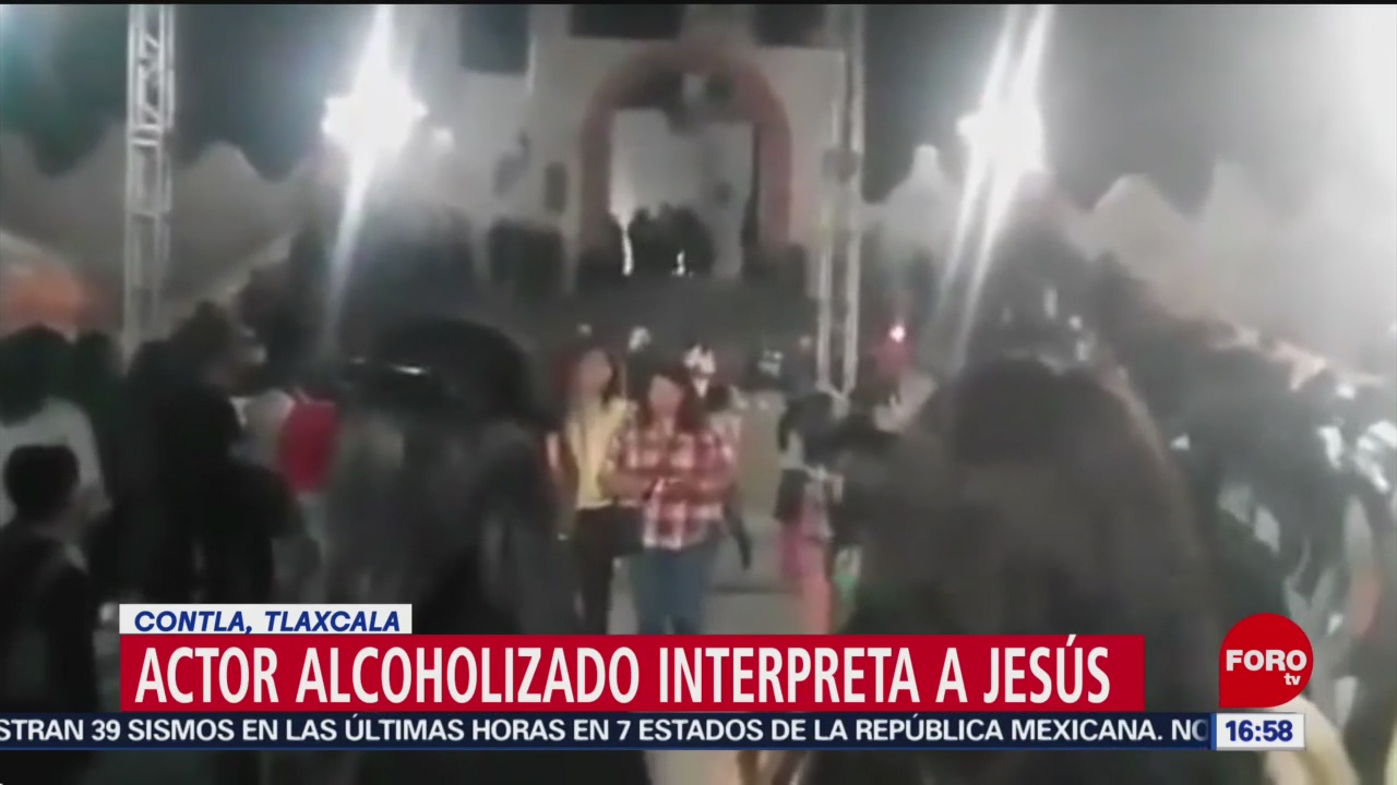 Foto: Actor alcoholizado interpreta a Jesús en Tlaxcala