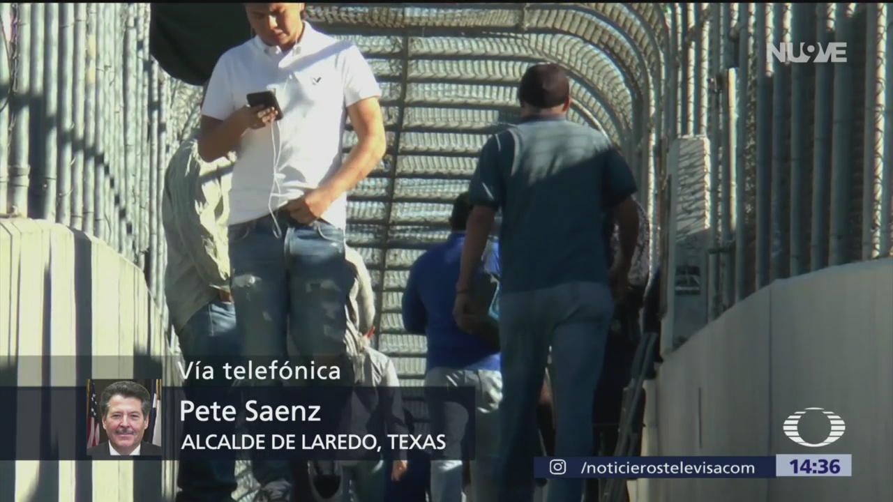 Foto: Pete Saenz, alcalde de Laredo, Texas, anticipó el cierre de la frontera entre Estados Unidos y México