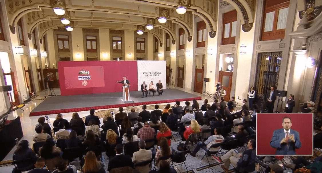 Foto: Andrés Manuel López Obrador en conferencia de prensa, 29 de abril de 2019, Ciudad de México