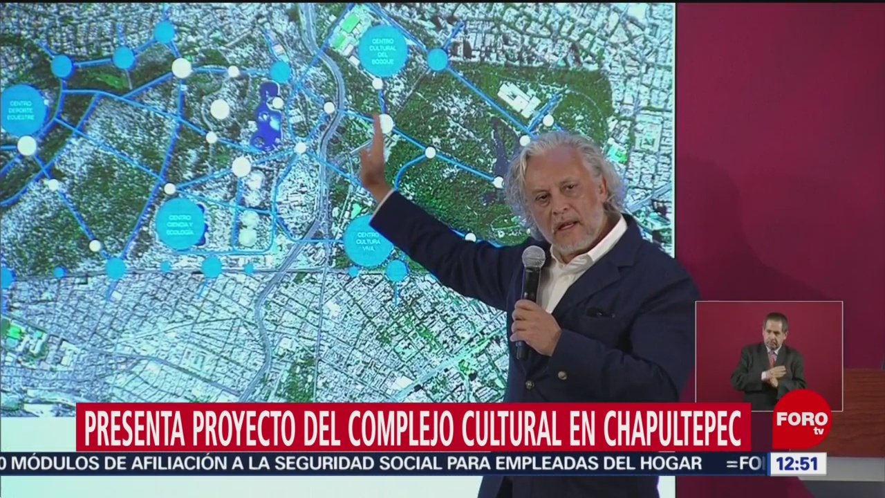 AMLO anuncia proyecto de complejo cultural en nueva sección de Chapultepec