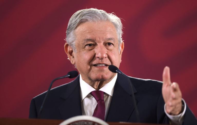 Foto:El presidente de México, Andrés Manuel López Obrador, durante su conferencia de prensa matutina, 12 abril 2019