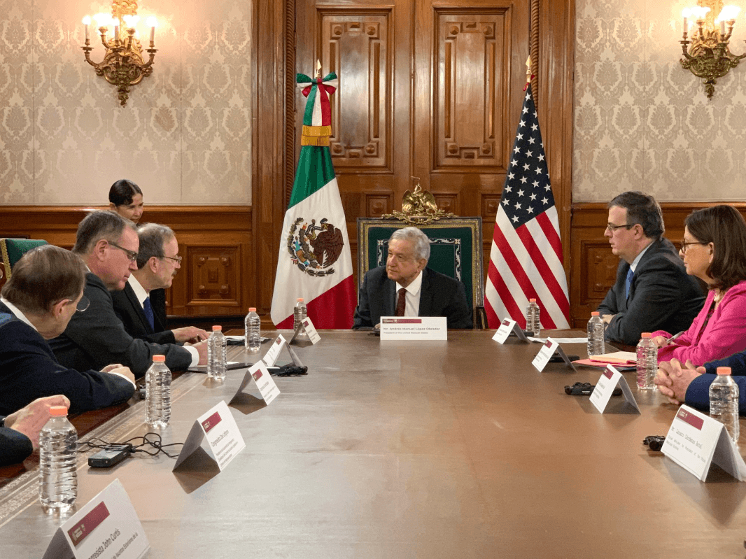 Foto: AMLO se reúne con congresistas estadounidenses, 1 de abril de 2019, Ciudad de México 