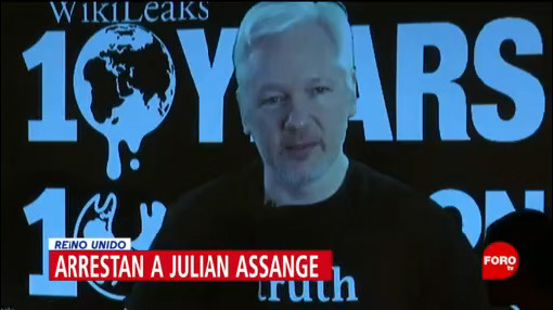 Foto: Arrestan Julian Assange Fundador Wikileaks 11 de Abril 2019