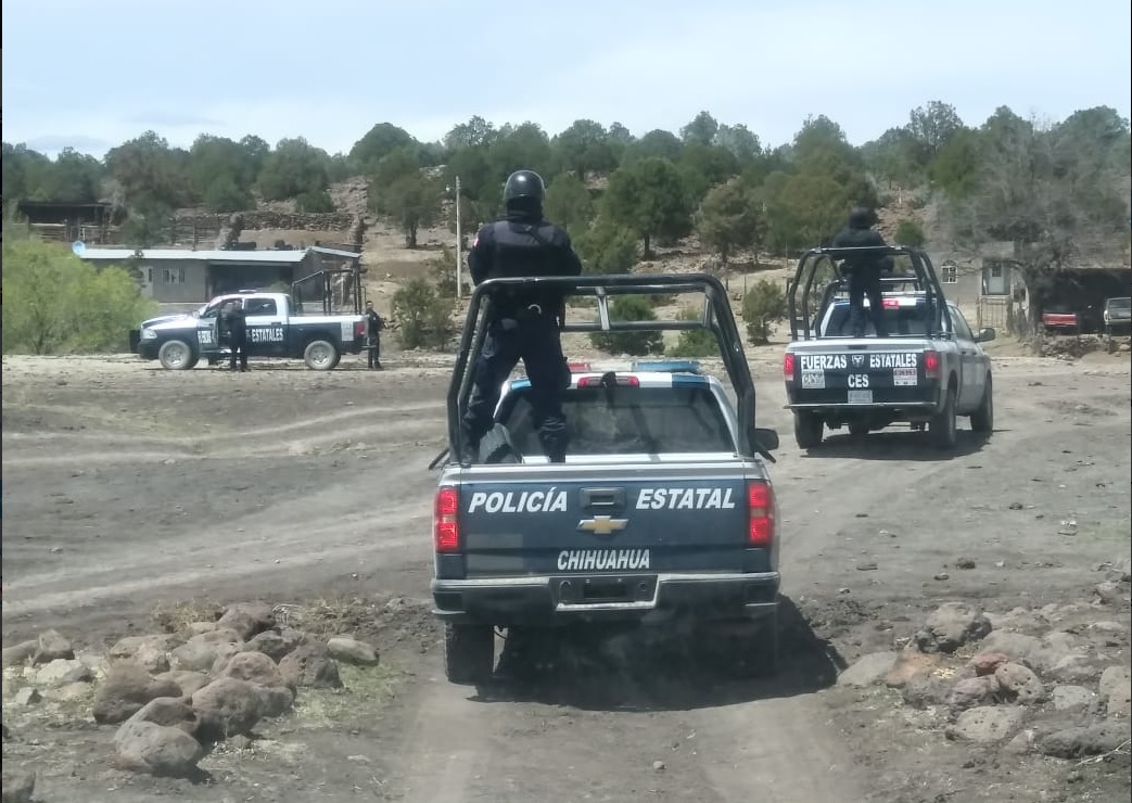 Foto: Ataque a policías en Chihuahua, 8 de abril 2019. Twitter @ces_chihuahua