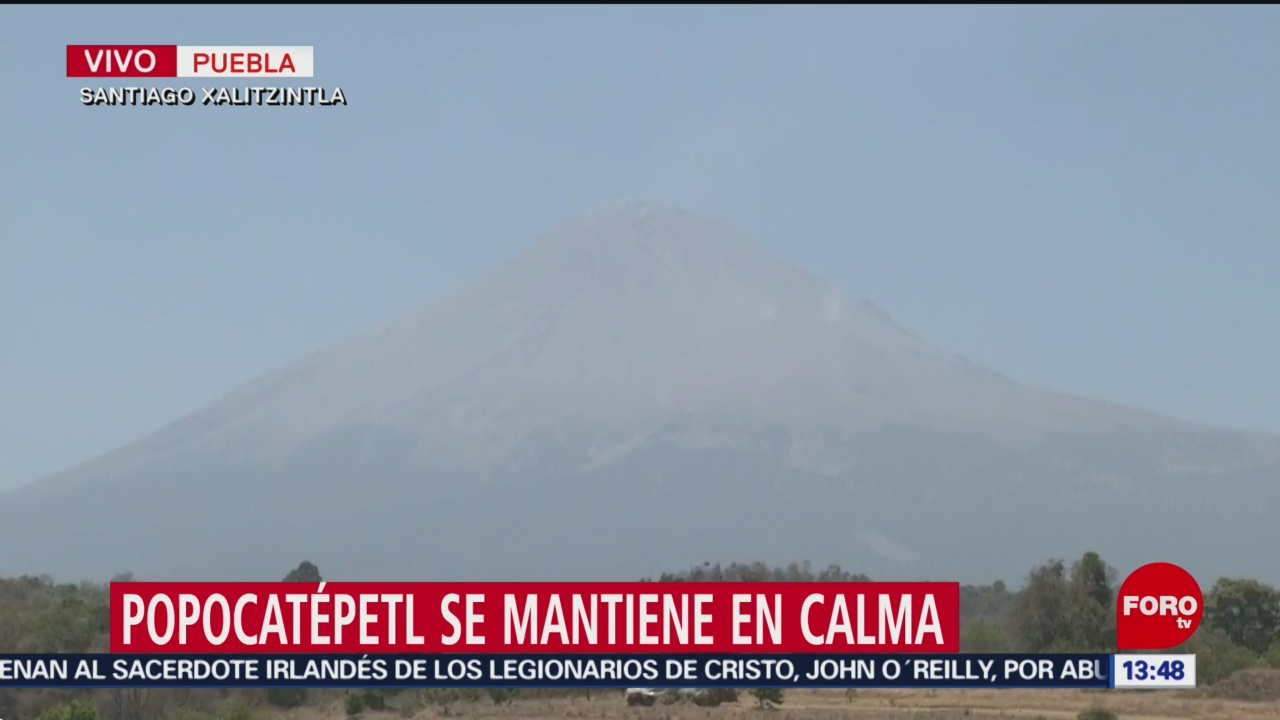 Foto: Autoridades en Santiago Xalitzitla mantienen alerta preventiva por el Popocatépetl