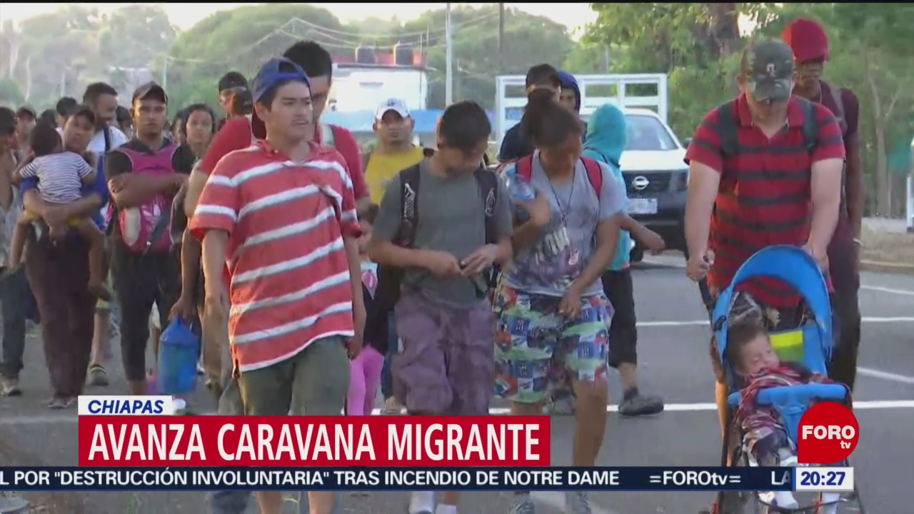 Foto: Avanza Caravana Migrante Chiapas 15 de Abril 2019