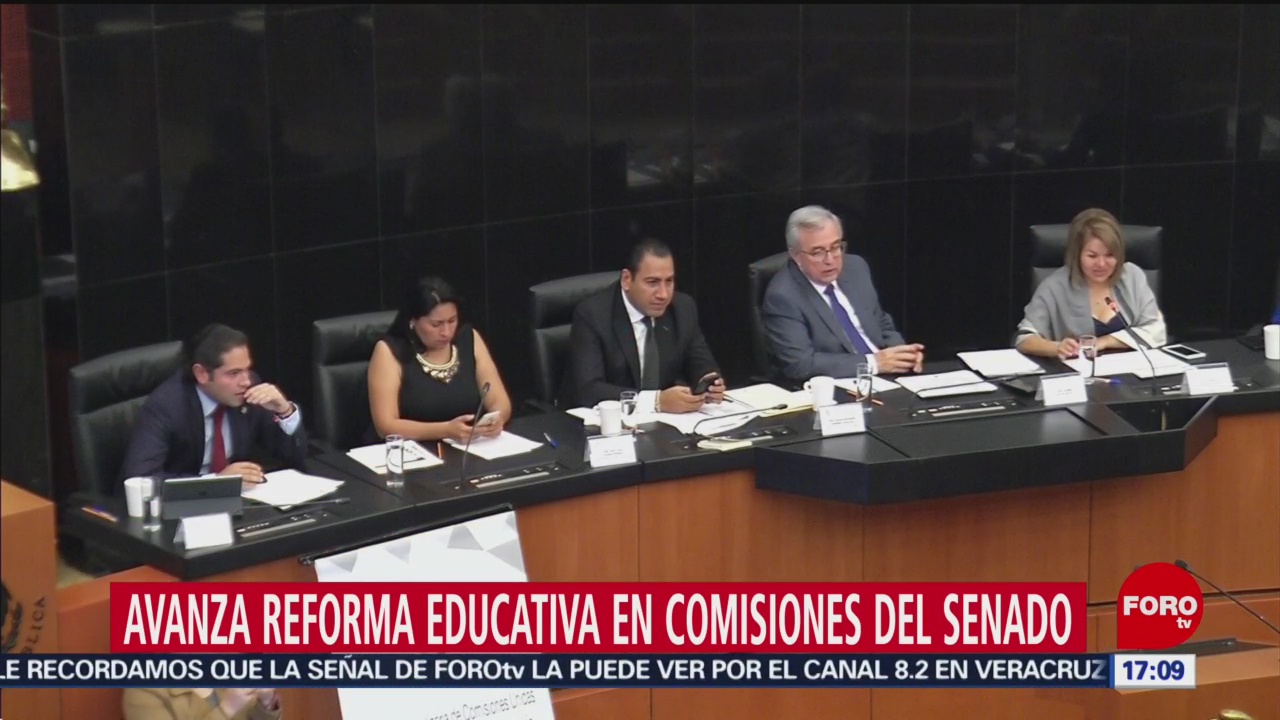 Foto: Avanza reforma educativa en comisiones del Senado