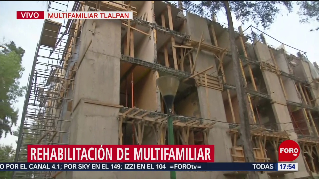 Foto: Avanzan labores de rehabilitación en Multifamiliar Tlalpan