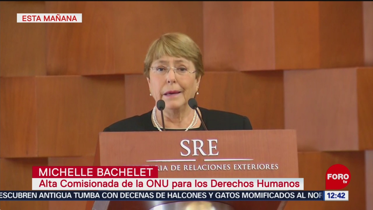 Bachelet se pronuncia por derecho a la reparación y la verdad de víctimas