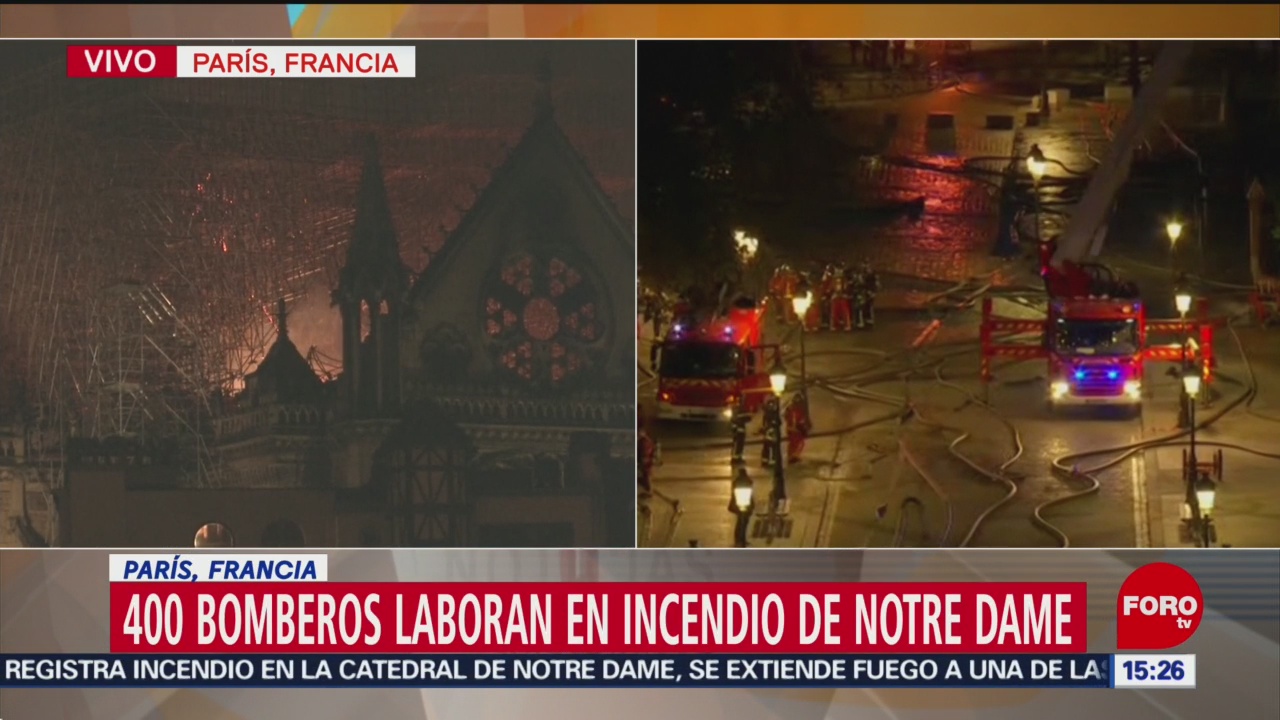 Foto: Bomberos no están seguros de detener incendio en Notre Dame