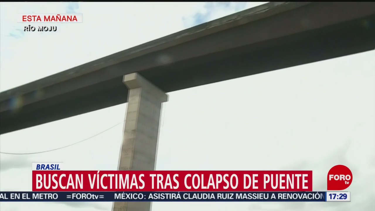 FOTO: Buscan víctimas tras colapso de puente en Brasil, 6 de abril 2019