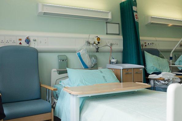 Fotografía que muestra las camas de un hospital, 3 abril 2019