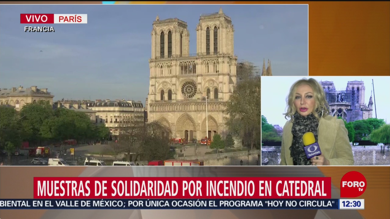 Campanas de catedrales en Francia repican en honor a Notre Dame