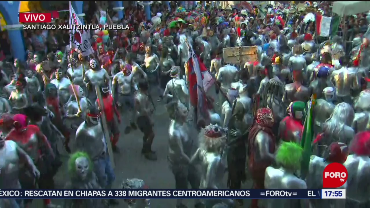 Foto: Celebran carnaval en municipio aledaño al Popocatépetl