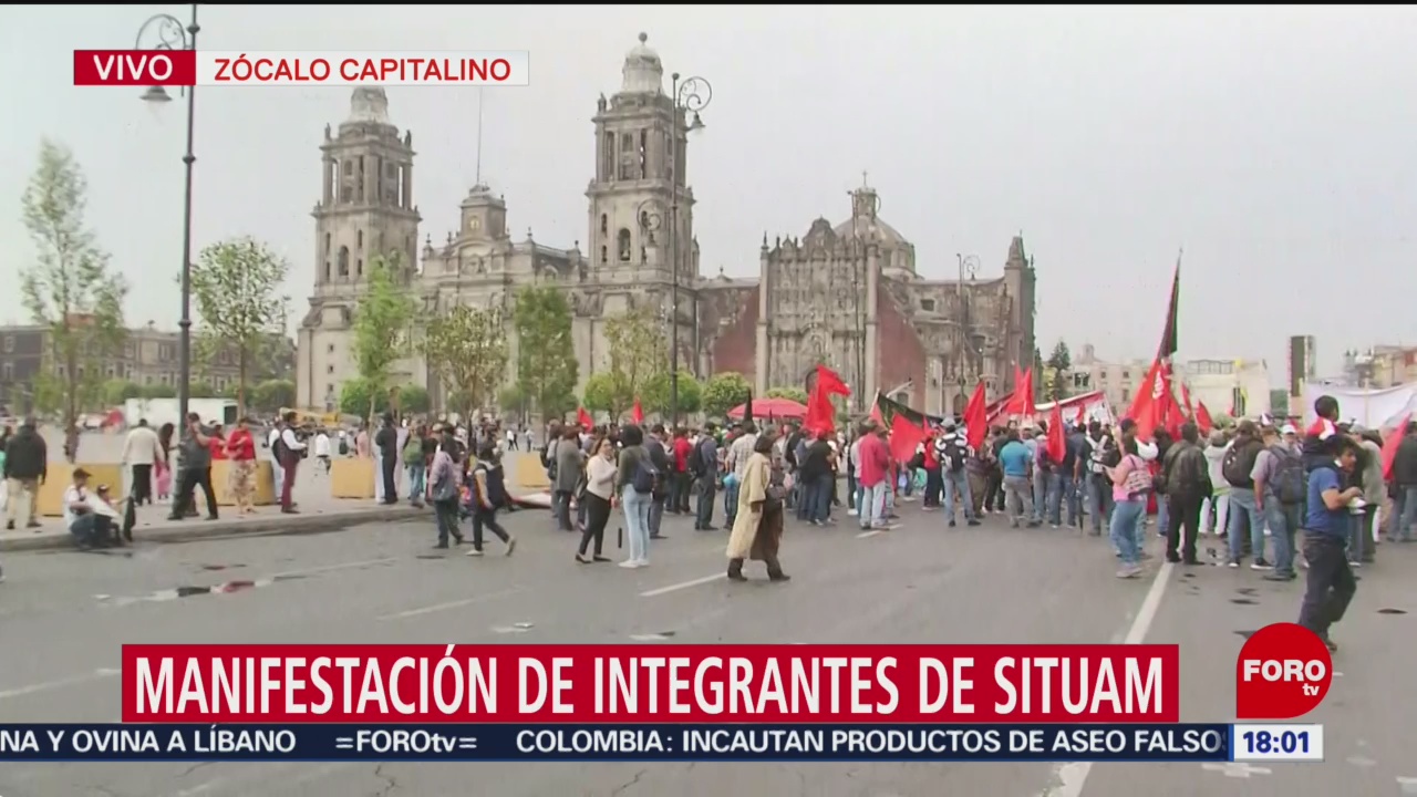 Foto: Circuito del Zócalo, afectado por manifestación del SITUAM