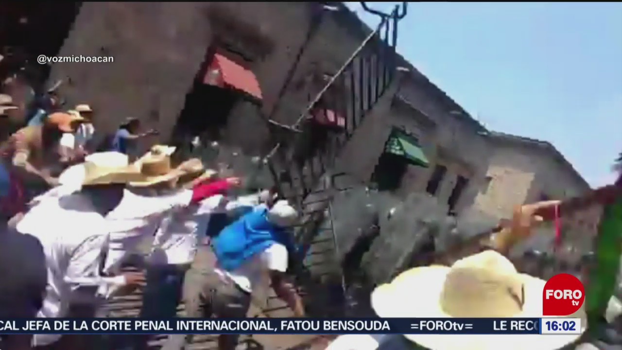 Foto:Comuneros Enfrentan Policías Morelia Michoacán Video 5 de Abril 2019