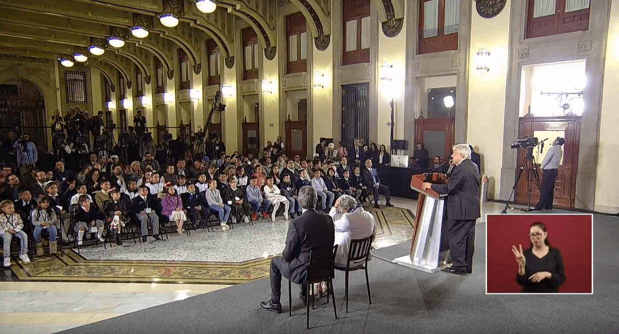 Foto: Conferencia de prensa de AMLO con niños, 30 de abril de 2019, Ciudad de México