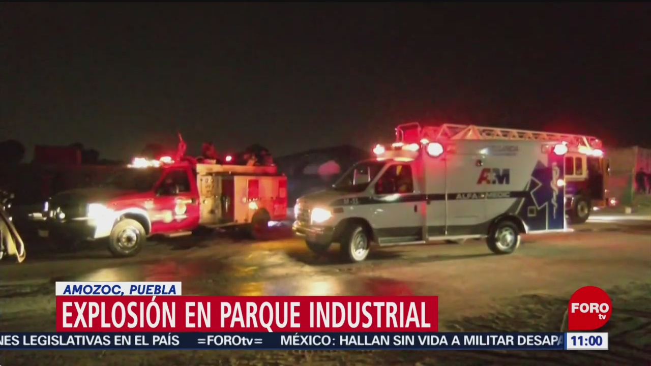 Contenedor con gasolina explota en Parque Industrial en Amozoc, Puebla