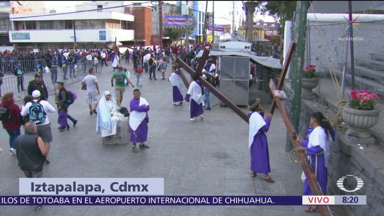 FOTO: Continúa representación de ‘La Pasión de Cristo’ en Iztapalapa, 19 ABRIL 2019
