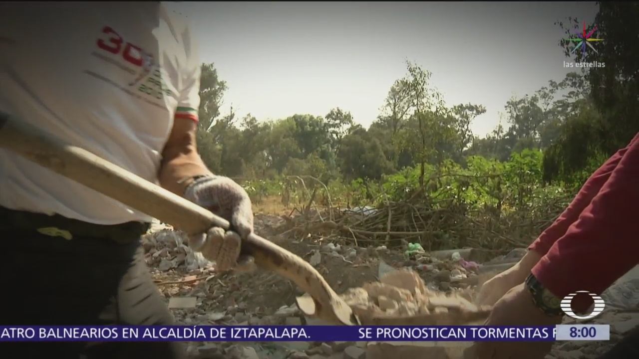 FOTO: Corredores cambian su entrenamiento por limpiar áreas forestales, 19 ABRIL 2019