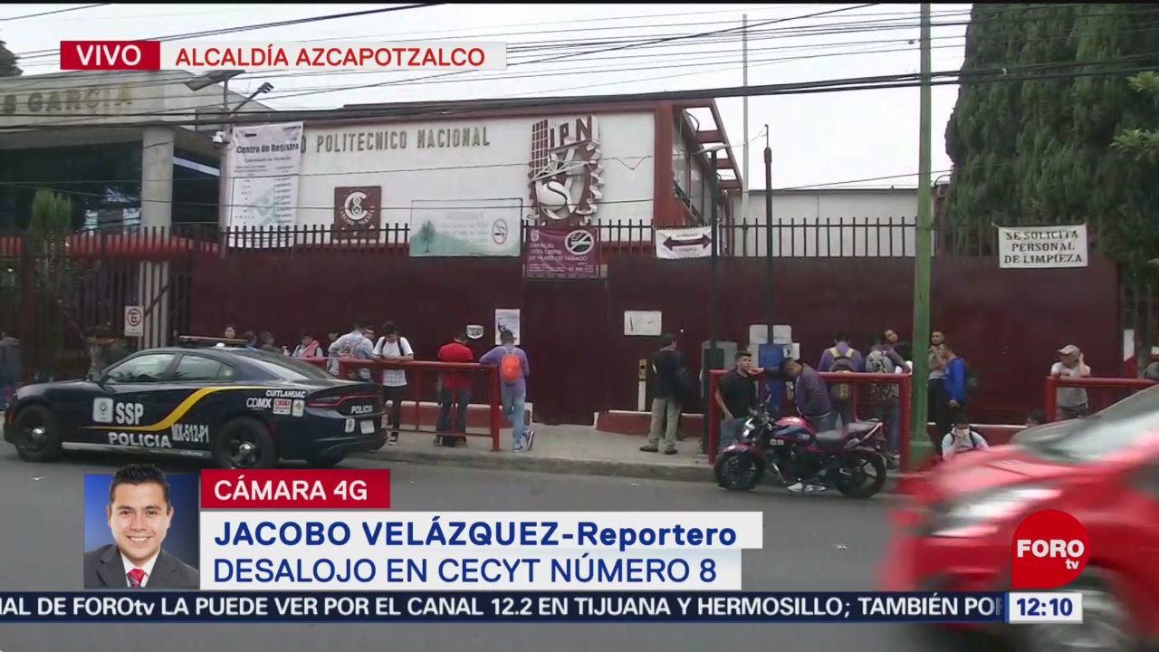 Desalojan Cecyt de Azcapotzalco por amenaza de bomba