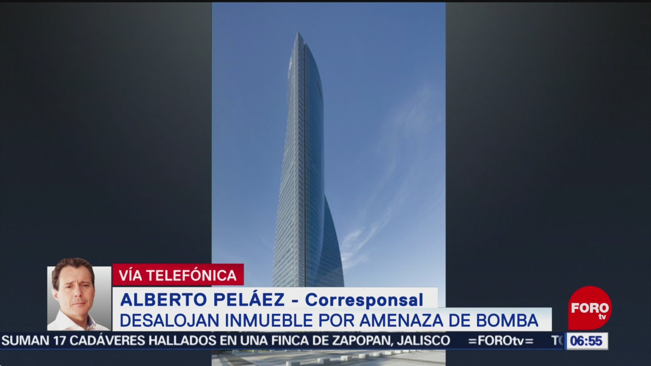 Desalojan rascacielos en Madrid por amenaza de bomba