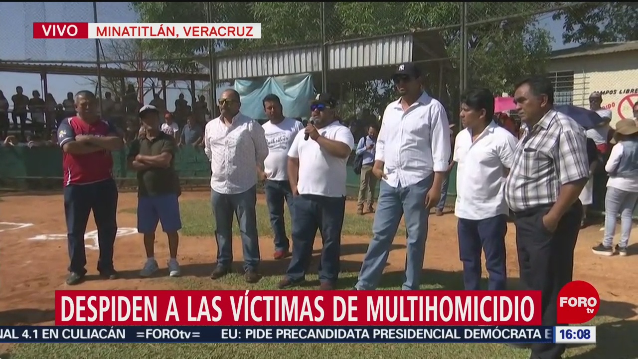 FOTO: Despiden a las víctimas del multihomicidio en Minatitlán, 21 ABRIL 2019
