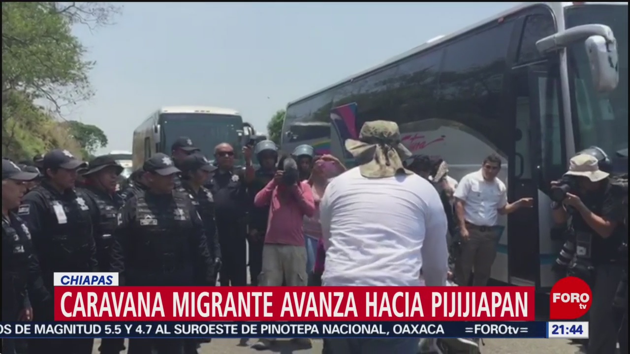 Foto: Detienen Migrantes Centroamericanos Chiapas 22 Abril 2019