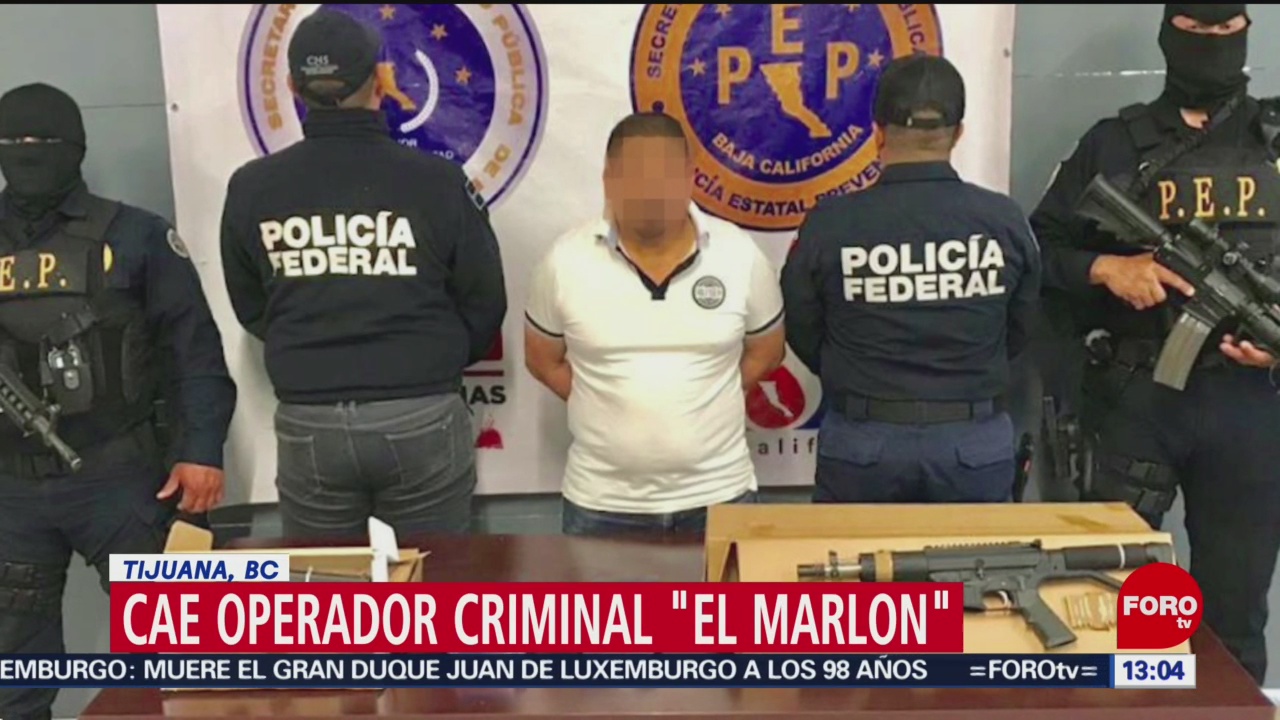 Foto: Detienen a operador criminal ‘El Marlon’, en Tijuana, BC