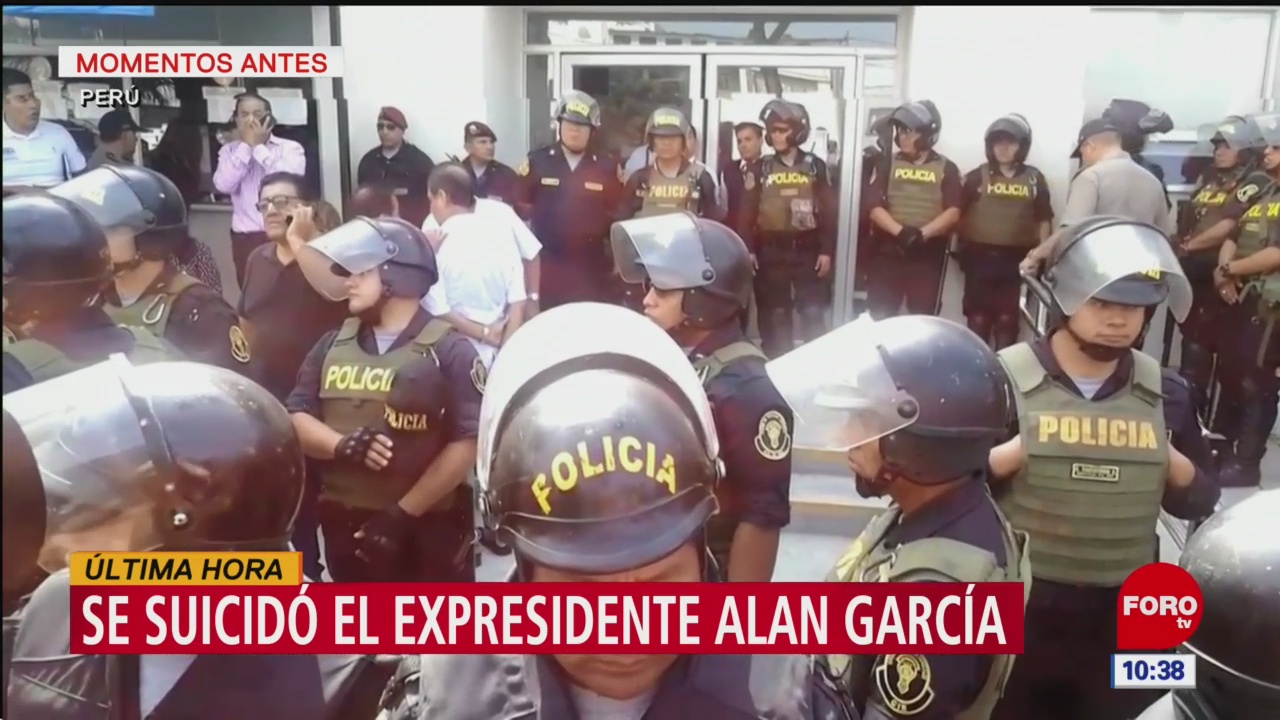 Expresidente peruano Alan García se quita la vida