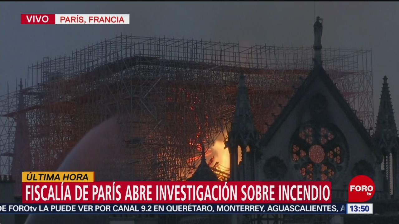 Foto: Fiscalía abre una investigación sobre incendio de Notre Dame