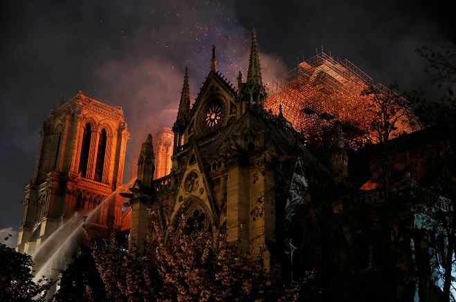 Foto: Incendio en la catedral de Notre Dame en París, Francia. El 15 de abril de 2019