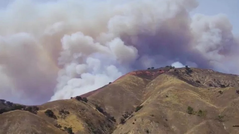 Foto: Un incendio forestal en el estado de Guerrero.