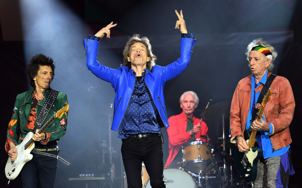 Foto: Ronnie Wood, Mick Jagger, Charlie Watts y Keith Richards de The Rolling Stones se presentan en el Principality Stadium en Cardiff, Gales. El 15 de junio de 2018