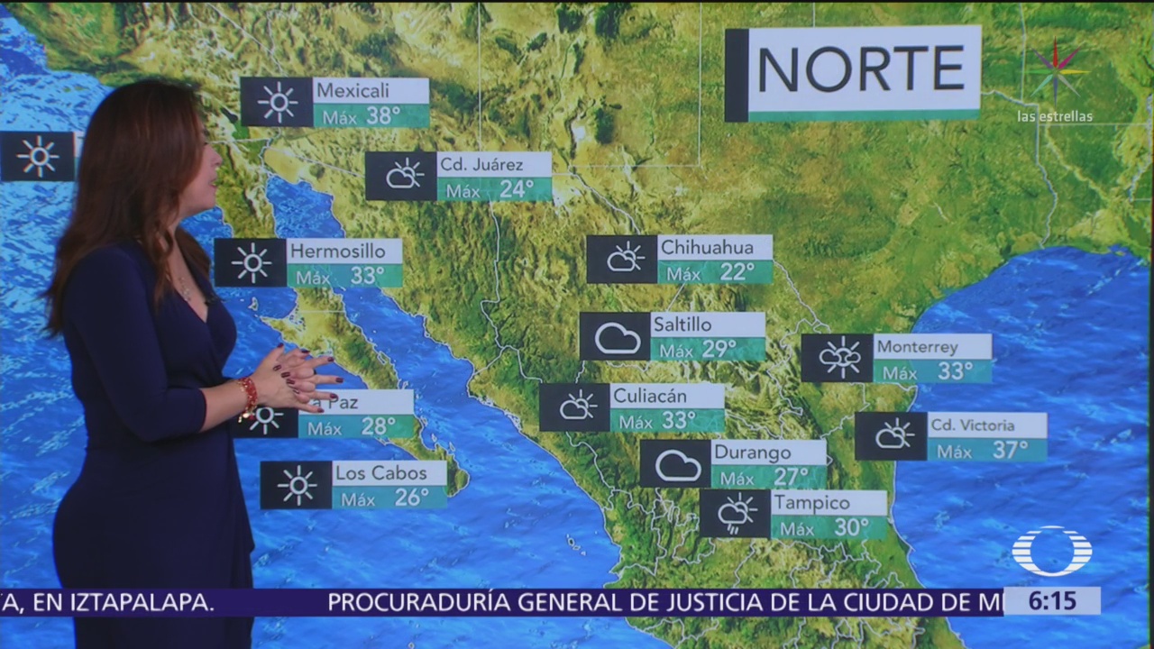 Frente frío 53 provocará lluvias en el norte de México