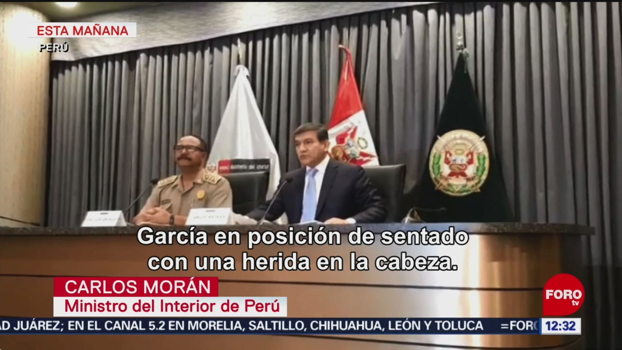 Gobierno peruano da detalles sobre intento de arresto de Alan García