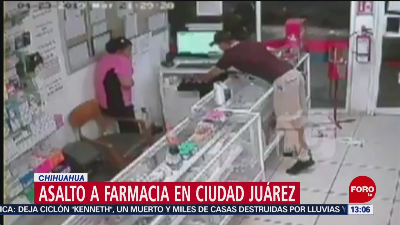 Graban asalto a farmacia en Ciudad Juárez, Chihuahua
