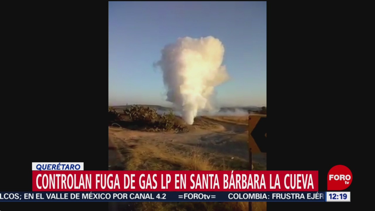FOTO:Impresionante fuga de gas LP se registra en San Juan del Río, Querétaro, 19 ABRIL 2019