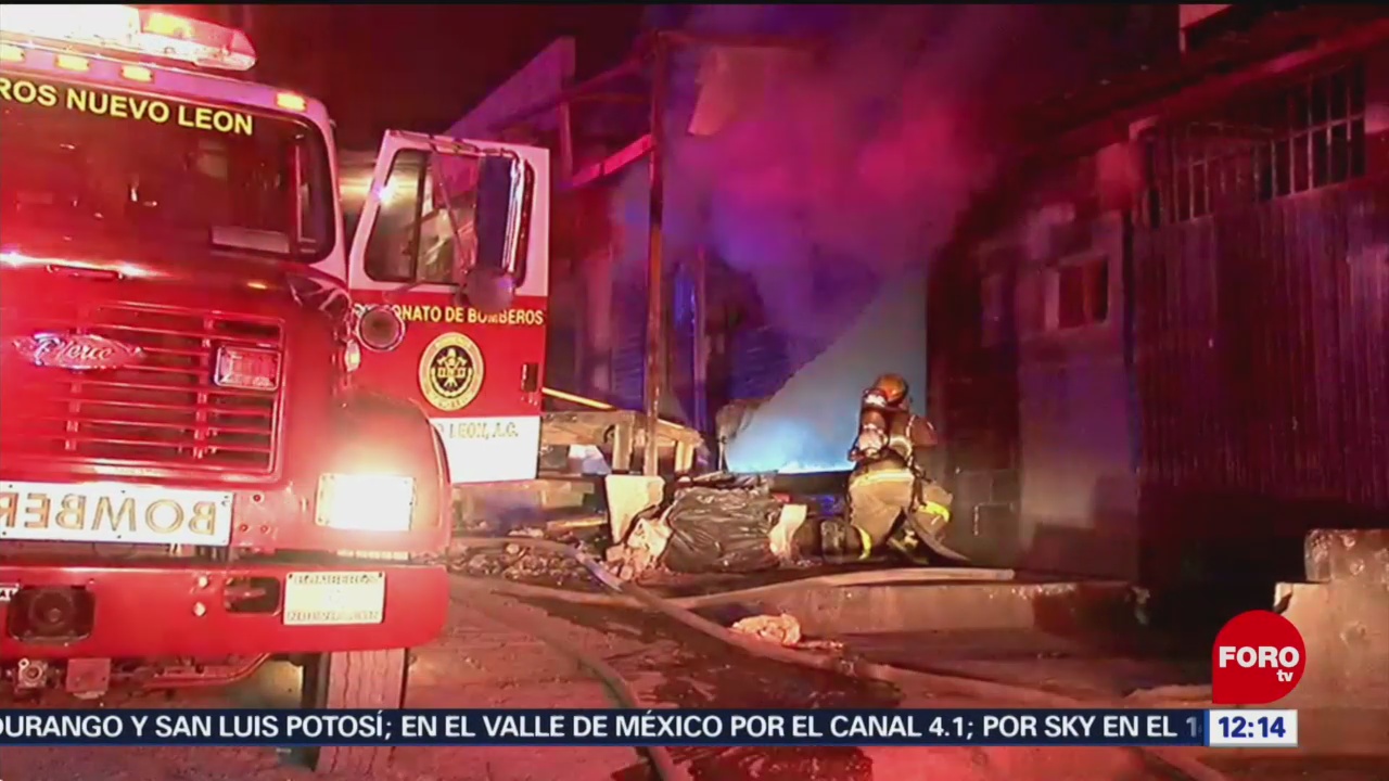 Incendio destruye carpintería en monterrey, Nuevo León